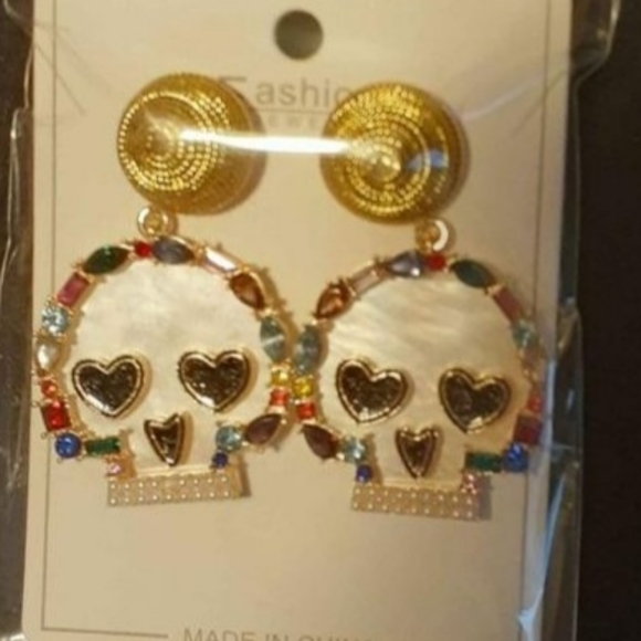 Sugar Skull Earrings - Picture 8 of 13